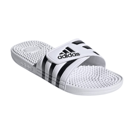 Adidas Men's Adissage Slides - Cloud White / Core Black / Cloud White