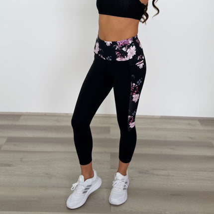 Skechers GOFLEX High Waisted 7/8 Leggings – Black/Multi