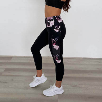 Skechers GOFLEX High Waisted 7/8 Leggings – Black/Multi