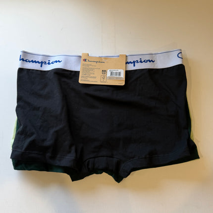 Champion Men's Athletic Soft Cotton Trunk 3 Pack - Soft Focus/Mid Field/ Black