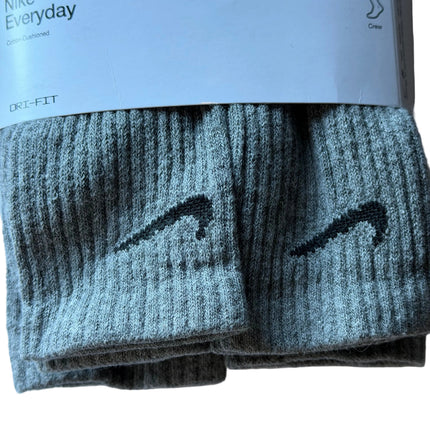 Nike Unisex Everyday Plus Cushioned Socks 6-Pack – Grey/Black