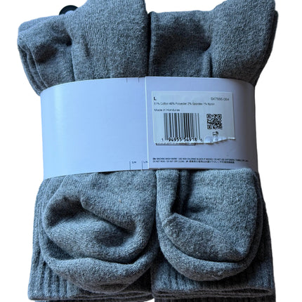 Nike Unisex Everyday Plus Cushioned Socks 6-Pack – Grey/Black