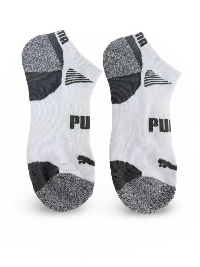 Puma Men’s Cool Cell Low Cut Socks 12 Pack – White/Grey/Blue