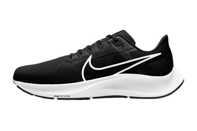 Nike Men's Air Zoom Pegasus 38 4E Running Shoes - Black/White/Anthracite Volt