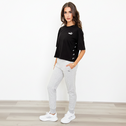 Puma Women's Essentials Sweat Pants - Light Grey Heather Cat