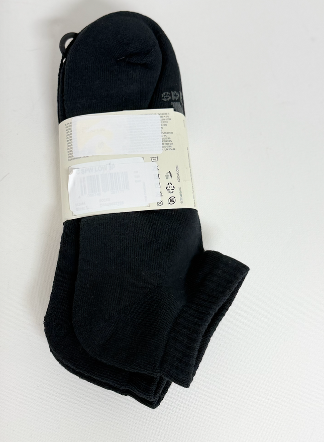 Adidas Unisex Cushioned Low Socks 3 Pack - Black/Grey