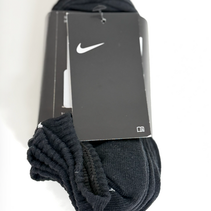 Nike Unisex Everyday Lightweight Dri-Fit No Show Socks 6 Pack - Black