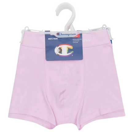 Champion Men's Athletic Soft Cotton Trunk 3 Pack - Pink/Blue Believer/ Dance Monkey