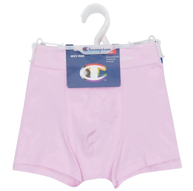 Champion Men's Athletic Soft Cotton Trunk 3 Pack - Pink/Blue Believer/ Dance Monkey