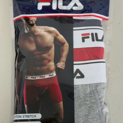 Fila Men's Cotton Stretch Sports Trunk 3 Pack Multi