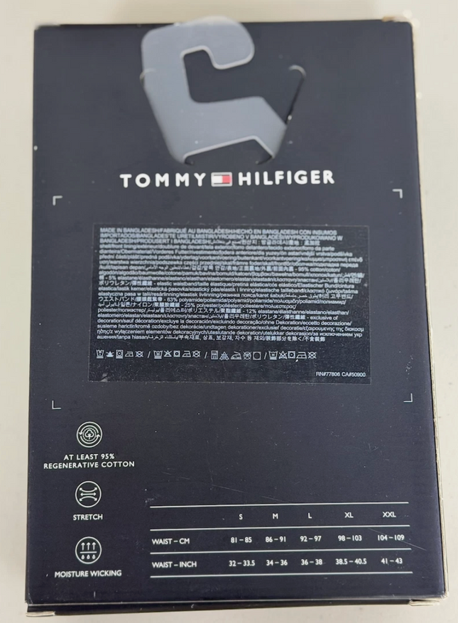 Tommy Hilfiger Men's Signature Cotton Essentials Trunks 3 Pack Underwear - Black