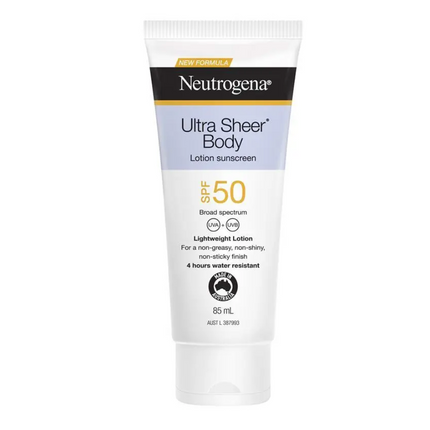 Neutrogena Ultra Sheer Body Lotion Sunscreen SPF50 85mL