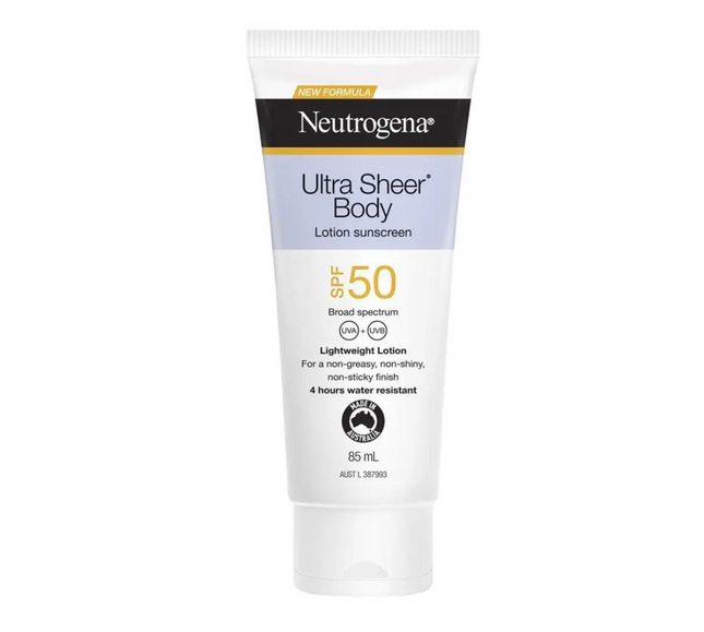 Neutrogena Ultra Sheer Body Lotion Sunscreen SPF50 85mL