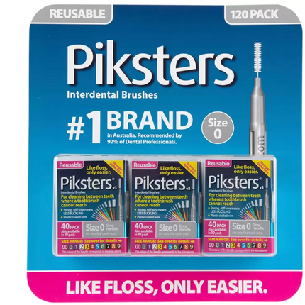 Piksters Interdental Brushes Size 0 – 120 Pack