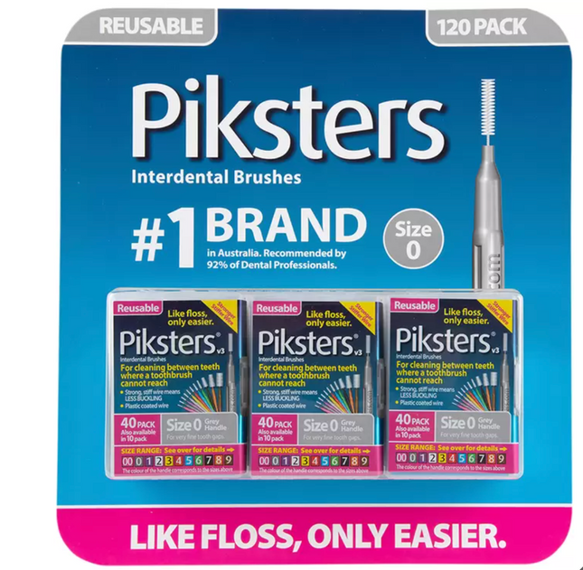 Piksters Interdental Brushes Size 0 – 120 Pack