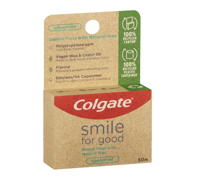 Colgate Smile For Good Spearmint Dental Floss 50m
