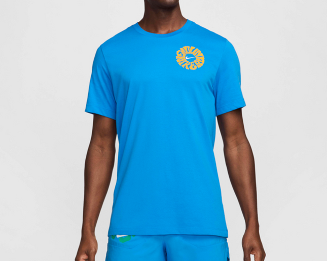 Nike Men's Dri-FIT Running T-Shirt - Light Photo Blue