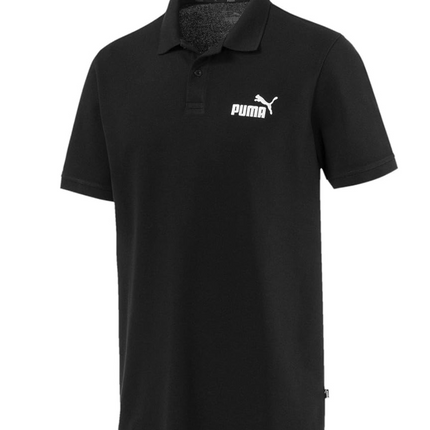 Puma Men's Essential Plque Polo T-Shirt – Black