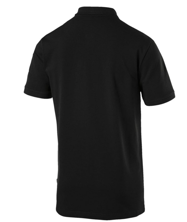 Puma Men's Essential Plque Polo T-Shirt – Black