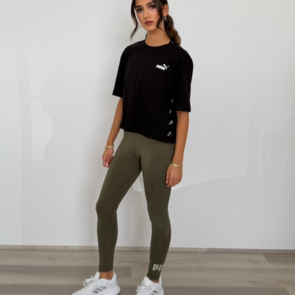 Puma Women's Essentials Logo Leggings / Tights - Grape Leaf