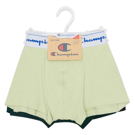 Champion Men's Athletic Soft Cotton Trunk 3 Pack - Soft Focus/Mid Field/ Black