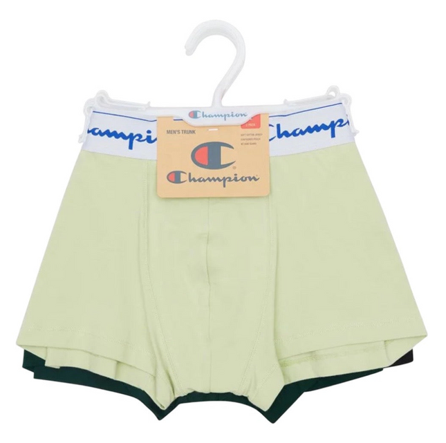 Champion Men's Athletic Soft Cotton Trunk 3 Pack - Soft Focus/Mid Field/ Black