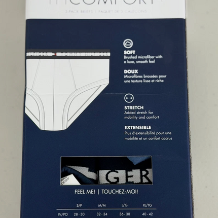 Tommy Hilfiger Men's Comfort Hip Brief 3 Pack – Multi