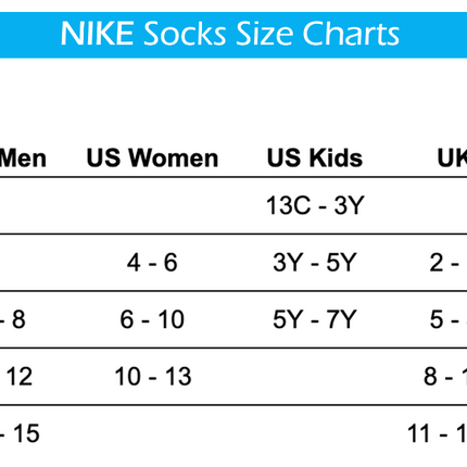 Nike Unisex Everyday Cushioned Crew Socks 6-Pack – Black/White