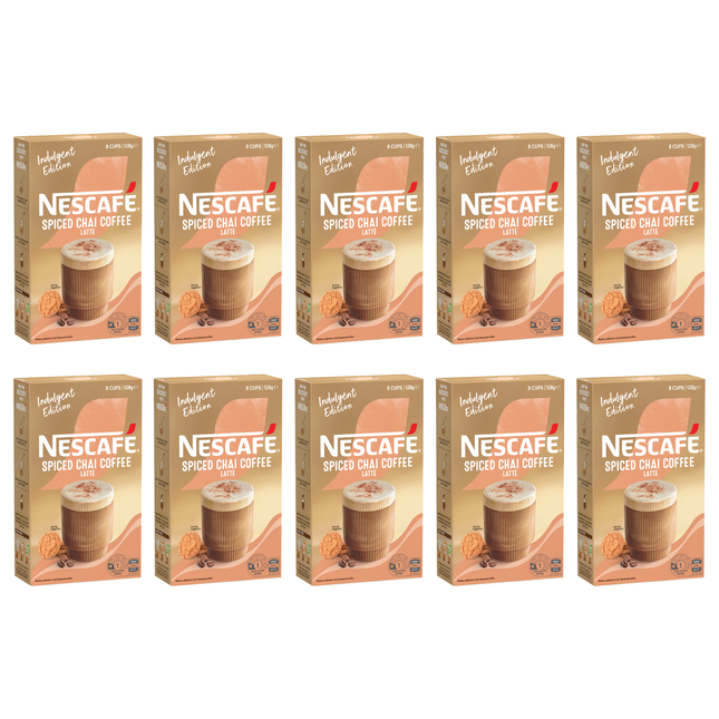 Nescafé Spiced Chai Coffee Latte sachets 80 pack bulk box
