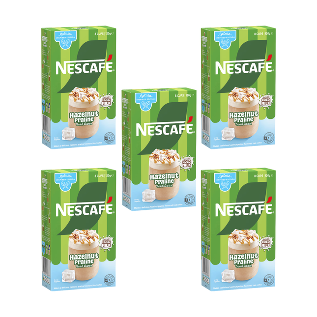 Nescafé Hazelnut Praline Iced Latte sachets 40 pack bulk box
