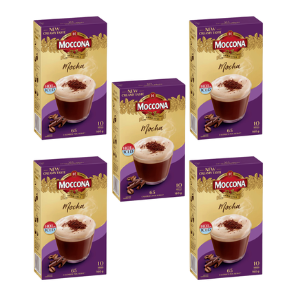 Moccona Mocha coffee sachets 50 pack bulk box
