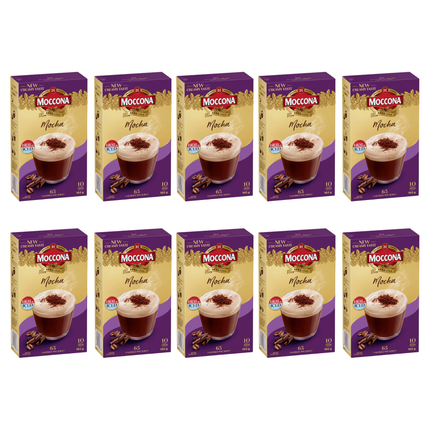 Moccona Mocha coffee sachets 100 pack bulk box
