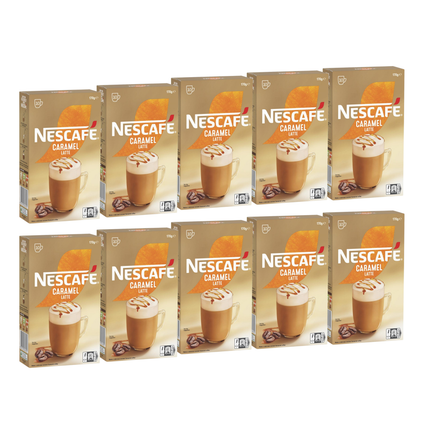 Nescafe Caramel Latte Coffee Sachets – 100 Pack
