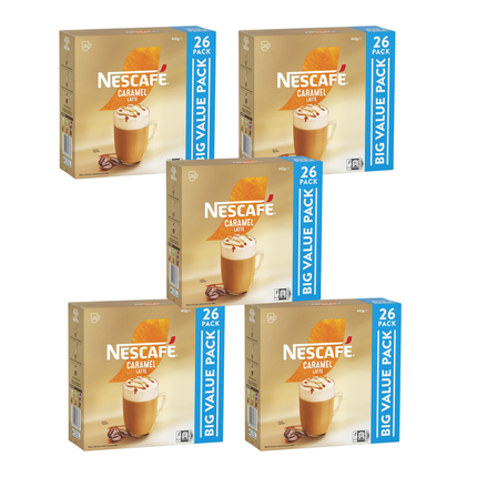 Nescafe Caramel Latte Coffee Sachets - 130 Pack