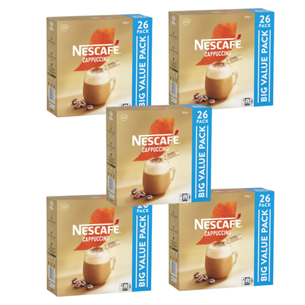 Nescafe Cappuccino Coffee Sachets 130 Pack