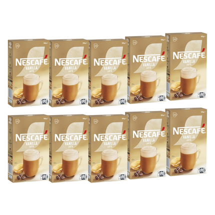 Nescafe Vanilla Latte Coffee Sachets - 100 Pack