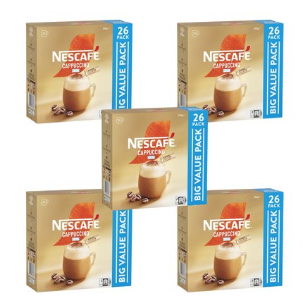Nescafe Cappuccino Skim Coffee Sachets - 130 Pack