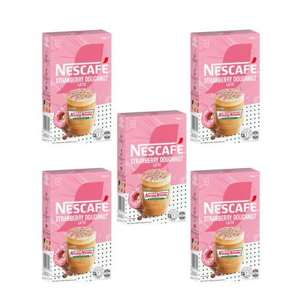 Nescafe Krispy Kreme Strawberry Doughnut Latte Sachets 40 pack