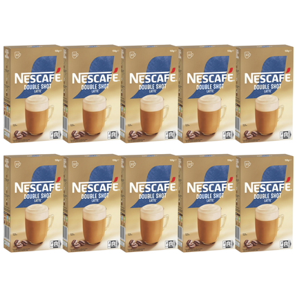 Nescafe Double Shot Latte Coffee Sachets - 100 Pack