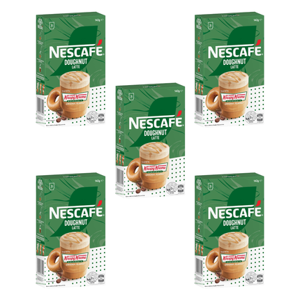 Nescafé Krispy Kreme Original Glazed Doughnut Latte coffee sachets 40 pack bulk box
