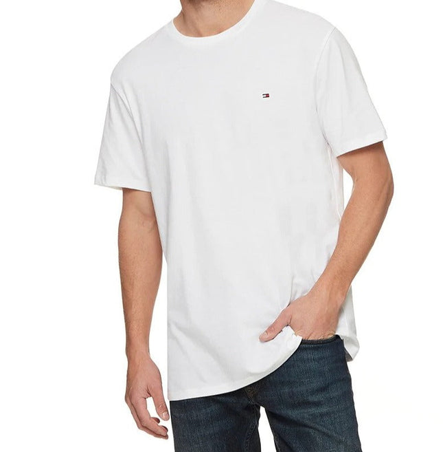 Tommy Hilfiger Men's Nantucket Flag Crewneck Tee / T-Shirt / Tshirt - Bright White