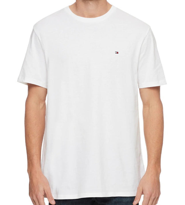Tommy Hilfiger Men's Nantucket Flag Crewneck Tee / T-Shirt / Tshirt - Bright White