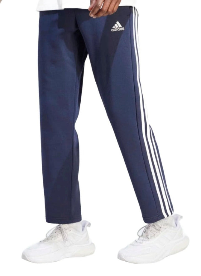 Adidas Mens Sportswear Essentials 3-Stripes Open Hem Fleece Pants - Legend Ink