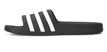 Adidas Unisex Adilette Aqua Slides - Core Black/White