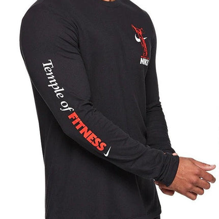 Nike Sportswear Men's Wild Card Long Sleeve Tee / T-Shirt / Tshirt - Black