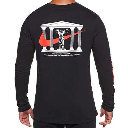 Nike Sportswear Men's Wild Card Long Sleeve Tee / T-Shirt / Tshirt - Black