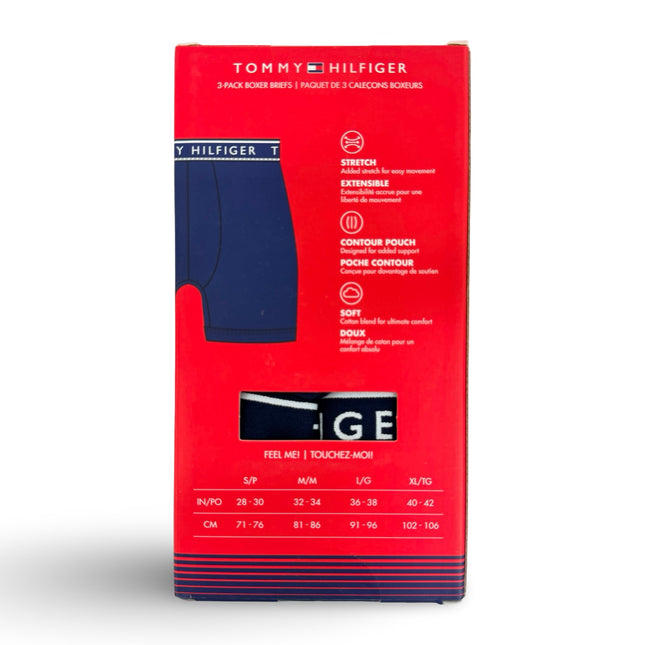 Tommy Hilfiger Mens Boxer Brief 3 Pack - Multi