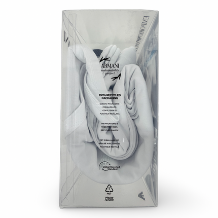 Emporio Armani Mens Pure Cotton Tank 3 Pack - White