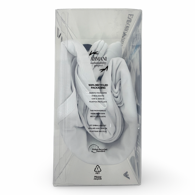 Emporio Armani Mens Pure Cotton Tank 3 Pack - White