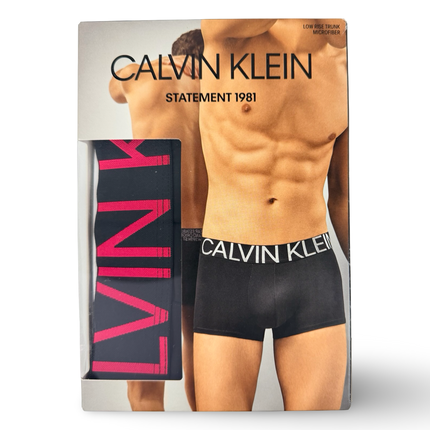 Calvin Klein Mens Statement 1981 Trunk - Black
